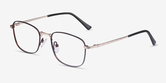 Tampa Red MetalEyeglass Frames from EyeBuyDirect, Angle View