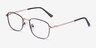Tampa Red MetalEyeglass Frames from EyeBuyDirect, Angle View