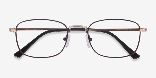 Tampa Red MetalEyeglass Frames from EyeBuyDirect, Closed View
