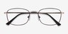 Tampa Red MetalEyeglass Frames from EyeBuyDirect, Closed View
