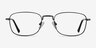 Tampa Black MetalEyeglass Frames from EyeBuyDirect, Front View