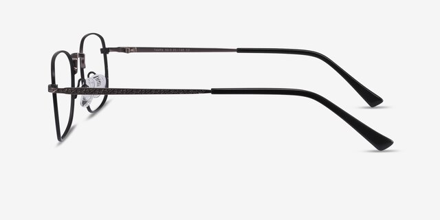 Tampa Black MetalEyeglass Frames from EyeBuyDirect, Side View