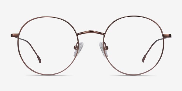 Dapper Café Métal Montures de lunettes de vue