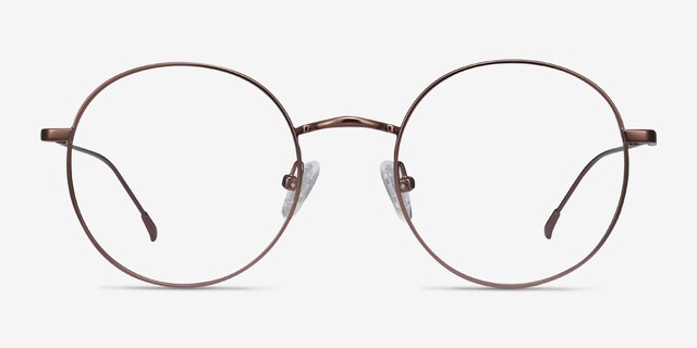 Dapper Café MétalMontures de lunettes de vue d'EyeBuyDirect, Vue de Face