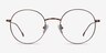 Dapper Café MétalMontures de lunettes de vue d'EyeBuyDirect, Vue de Face