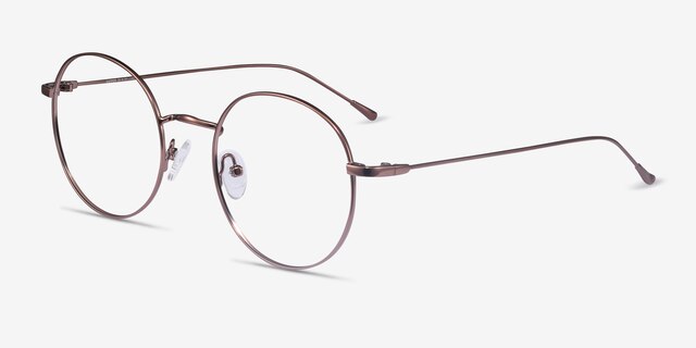 Dapper Café MétalMontures de lunettes de vue d'EyeBuyDirect, Vue d'Angle
