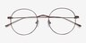 Dapper Café MétalMontures de lunettes de vue d'EyeBuyDirect, Vue Rapprochée