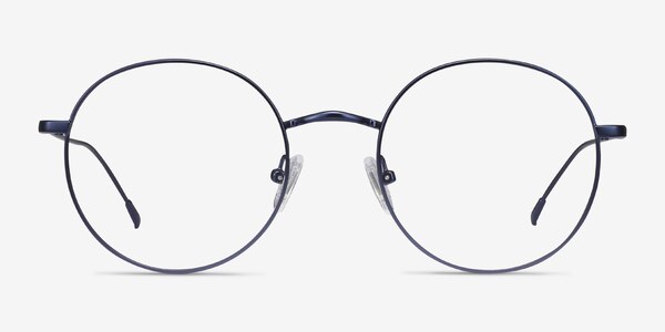 Dapper Navy Metal Eyeglass Frames