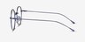 Dapper Navy MetalEyeglass Frames from EyeBuyDirect, Side View