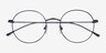 Dapper Navy MetalEyeglass Frames from EyeBuyDirect, Closed View
