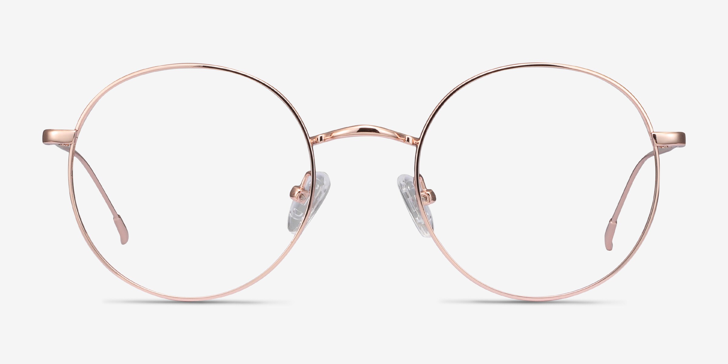 Dapper Round Rose Gold Full Rim Eyeglasses | Eyebuydirect Canada