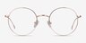 Dapper Rose Gold MetalEyeglass Frames from EyeBuyDirect, Front View
