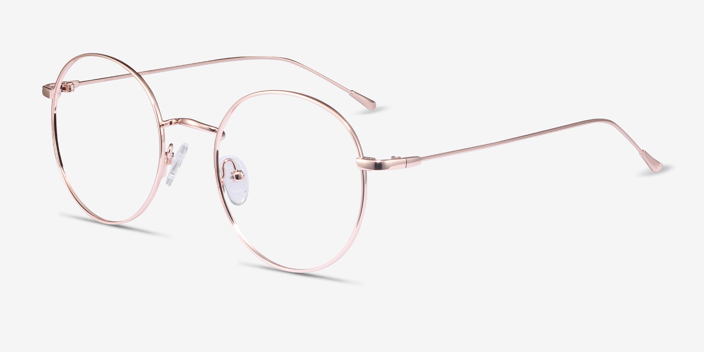 Dapper Round Rose Gold Full Rim Eyeglasses | Eyebuydirect Canada