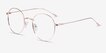 Dapper Rose Gold MetalEyeglass Frames from EyeBuyDirect, Angle View