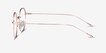 Dapper Rose Gold MetalEyeglass Frames from EyeBuyDirect, Side View