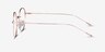 Dapper Rose Gold MetalEyeglass Frames from EyeBuyDirect, Side View