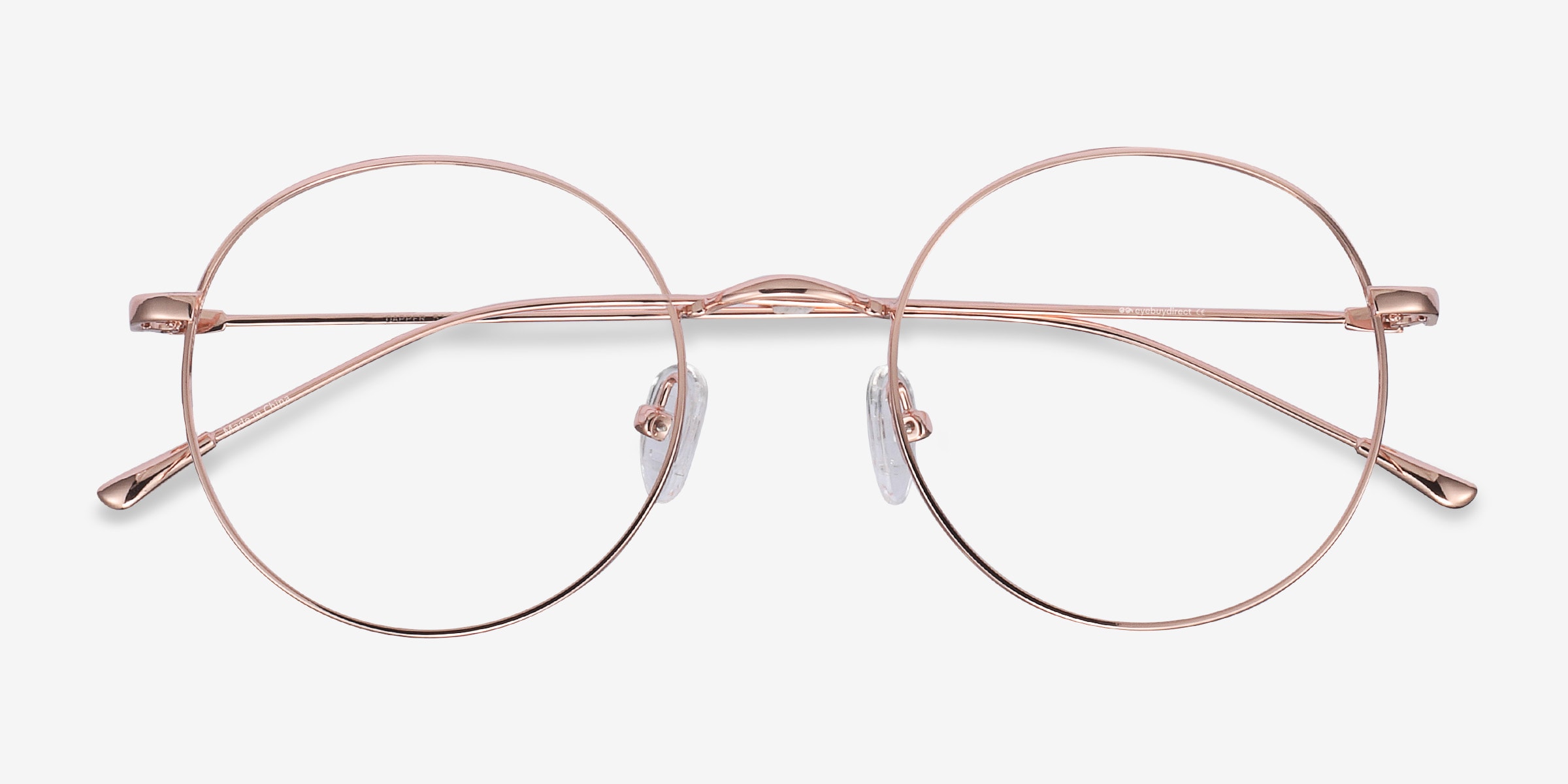 Dapper Round Rose Gold Full Rim Eyeglasses | Eyebuydirect Canada