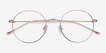 Dapper Rose Gold MetalEyeglass Frames from EyeBuyDirect, Closed View