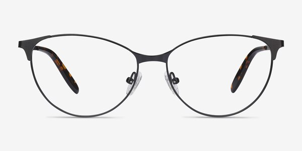 Sisi Noir Métal Montures de lunettes de vue