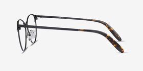 Sisi Noir Métal Montures de lunettes de vue d'EyeBuyDirect, Vue de Côté