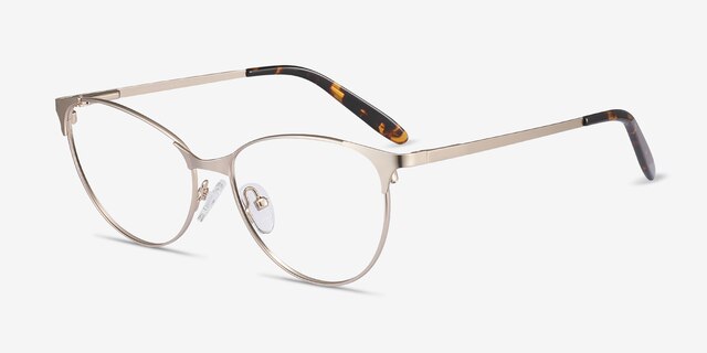 Sisi Or rose MétalMontures de lunettes de vue d'EyeBuyDirect, Vue d'Angle