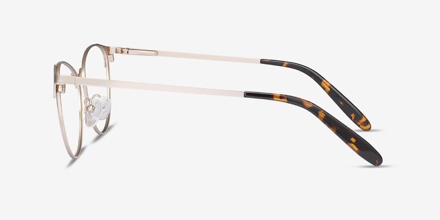 Sisi Or rose MétalMontures de lunettes de vue d'EyeBuyDirect, Vue de Côté