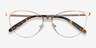 Sisi Or rose MétalMontures de lunettes de vue d'EyeBuyDirect, Vue Rapprochée