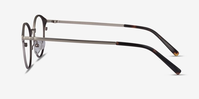 Broadway Gunmetal MetalEyeglass Frames from EyeBuyDirect, Side View