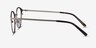 Broadway Gunmetal MetalEyeglass Frames from EyeBuyDirect, Side View