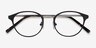 Broadway Black MetalEyeglass Frames from EyeBuyDirect, Closed View
