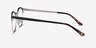 The Works Black MetalEyeglass Frames from EyeBuyDirect, Side View