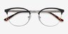 The Works Black MetalEyeglass Frames from EyeBuyDirect, Closed View