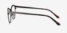 The Works Gunmetal MetalEyeglass Frames from EyeBuyDirect, Side View