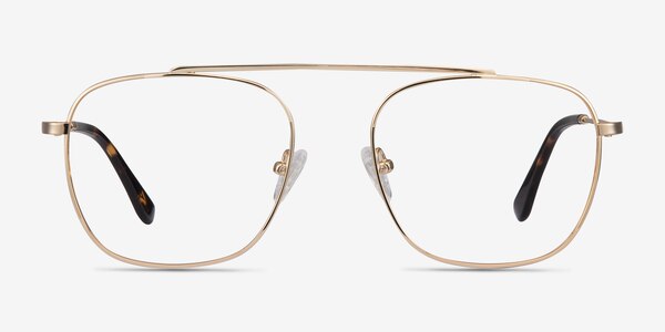 Moxie Golden Metal Eyeglass Frames