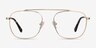 Moxie Doré MétalMontures de lunettes de vue d'EyeBuyDirect, Vue de Face