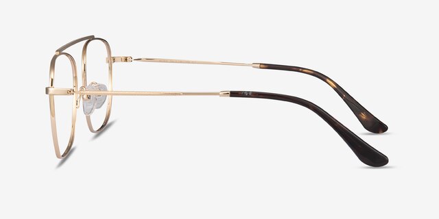 Moxie Doré MétalMontures de lunettes de vue d'EyeBuyDirect, Vue de Côté