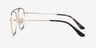 Moxie Doré MétalMontures de lunettes de vue d'EyeBuyDirect, Vue de Côté