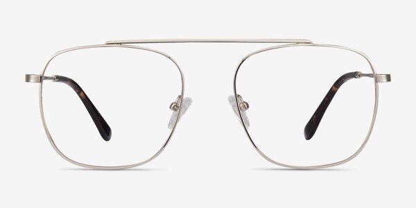 Moxie Silver Metal Eyeglass Frames