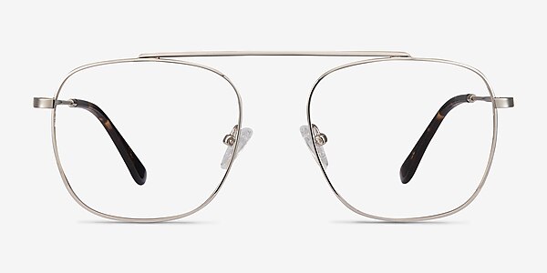 Moxie Silver Metal Eyeglass Frames