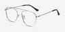 Moxie Silver MetalEyeglass Frames from EyeBuyDirect, Angle View