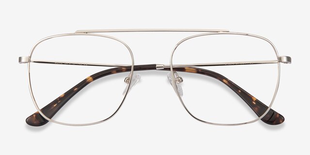 Moxie Silver MetalEyeglass Frames from EyeBuyDirect, Closed View