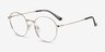 Bistro Golden MetalEyeglass Frames from EyeBuyDirect, Angle View