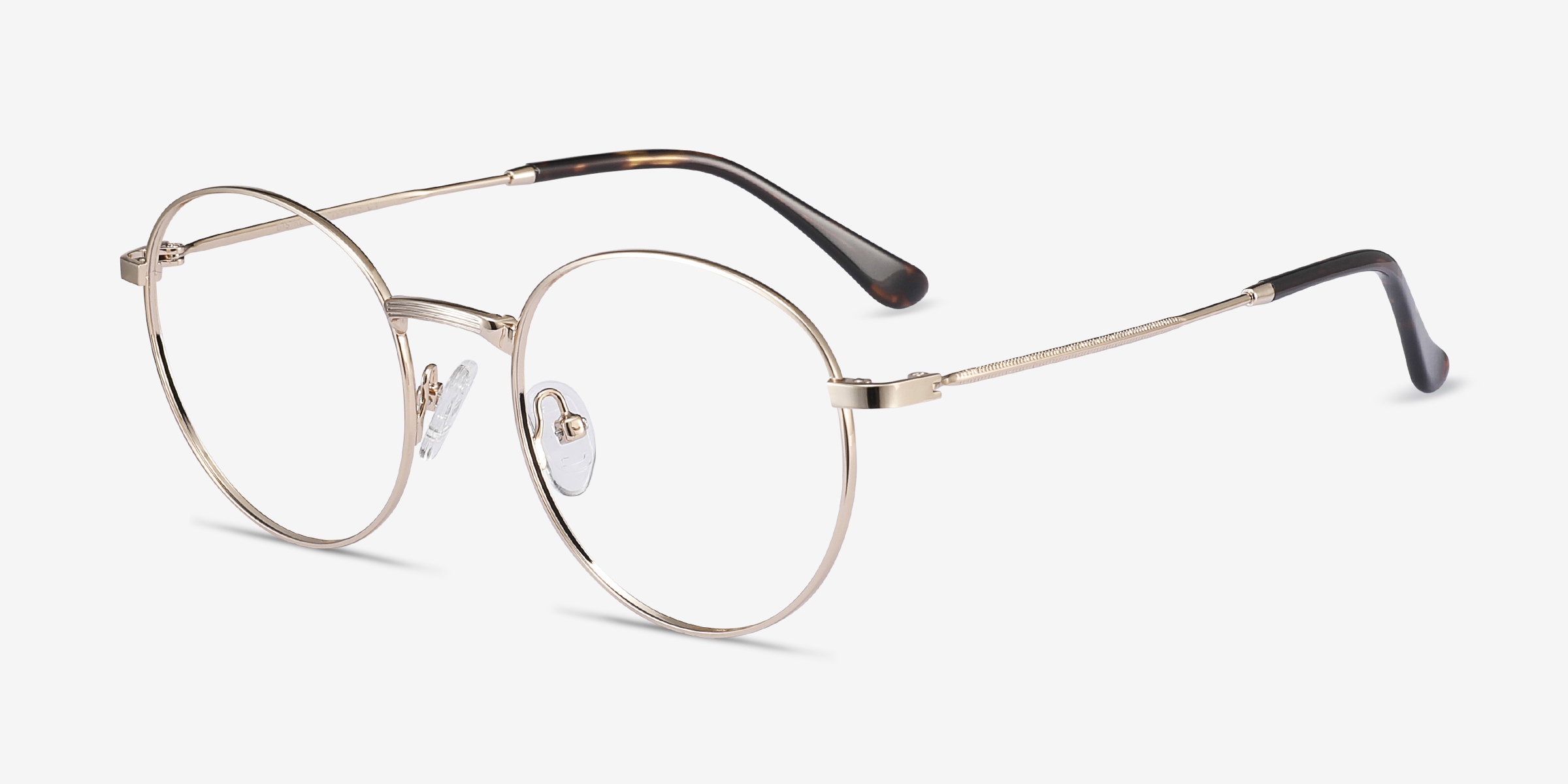 Bistro Round Golden Full Rim Eyeglasses | Eyebuydirect