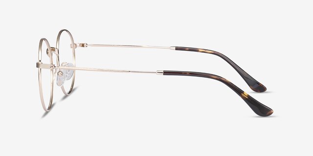 Bistro Golden MetalEyeglass Frames from EyeBuyDirect, Side View