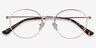 Bistro Golden MetalEyeglass Frames from EyeBuyDirect, Closed View