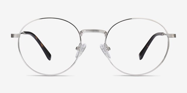 Bistro Argenté MétalMontures de lunettes de vue d'EyeBuyDirect, Vue de Face