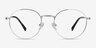 Bistro Argenté MétalMontures de lunettes de vue d'EyeBuyDirect, Vue de Face