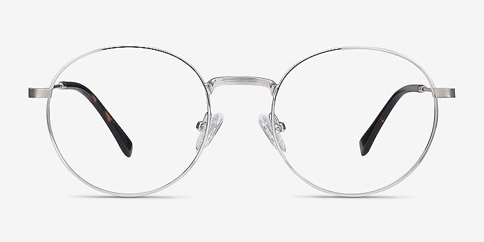 Bistro Silver Metal Eyeglass Frames from EyeBuyDirect