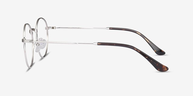 Bistro Argenté MétalMontures de lunettes de vue d'EyeBuyDirect, Vue de Côté