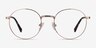 Bistro Rose Gold MetalEyeglass Frames from EyeBuyDirect, Front View